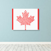 Canadese vlag canvas afdruk (Insitu (Houten vloer))