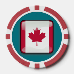Canadese vlag Custom Design Clay Poker Chips