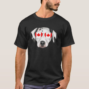Canadese vlag Dalmatische Hond Canada Pocket T-shirt