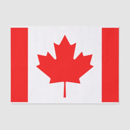 Canadese vlag DIY geschenk verpakking tissuepapier (Voorkant)