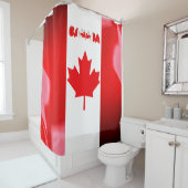 Canadese vlag douchegordijn (In situ)