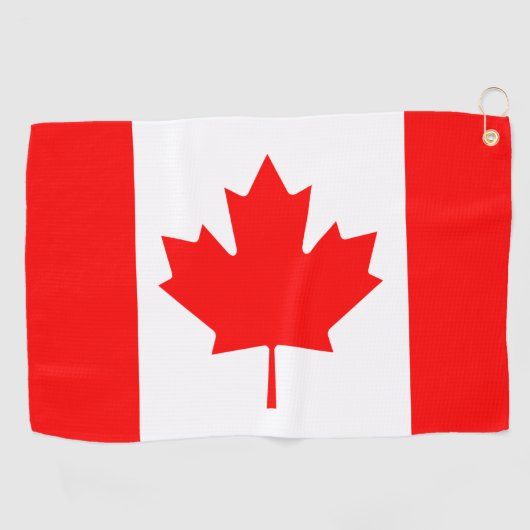 Canadese vlag en golf Canada/sport Ottawa Golfhanddoek (Horizontaal)