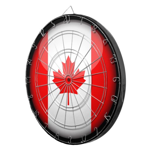 Canadese vlag en kunst - sportspelbord /Canada Dartbord (Voorkant Rechts)