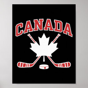 Canadese Vlag Esdoornblad Hockey Canada Dag Mannen Poster
