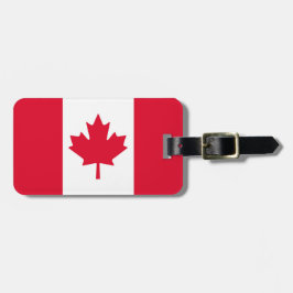 Canadese Vlag Esdoornblad Rood Wit Canada Bagagelabel