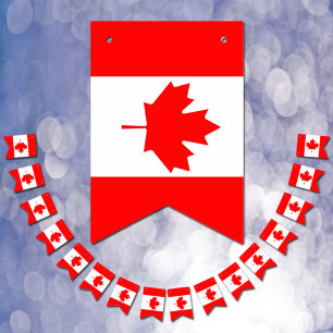 Canadese vlag & feest Canada vlaggen / Bruiloften Vlaggetjes