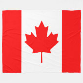 Canadese vlag fleece deken (Voorkant (Horizontaal))
