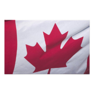 Canadese vlag. foto afdruk