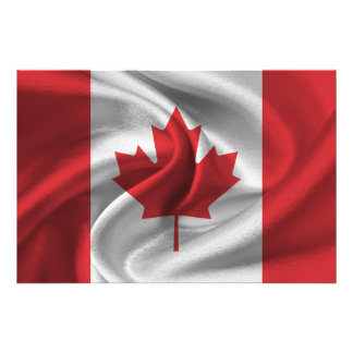 Canadese vlag foto afdruk