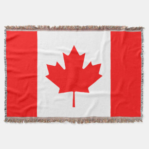 Canadese vlag geweven deken Canada blad