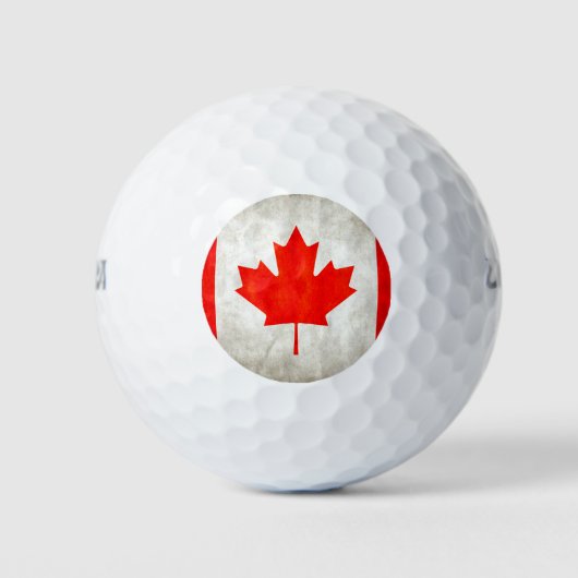 Canadese vlag golfballen (Voorkant)