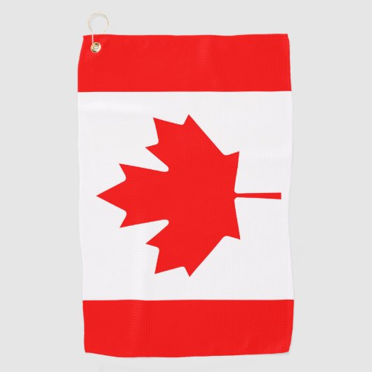 Canadese vlag golfhanddoek (Voorkant)