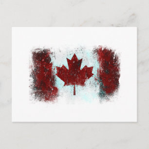Canadese vlag Graffiti Briefkaart