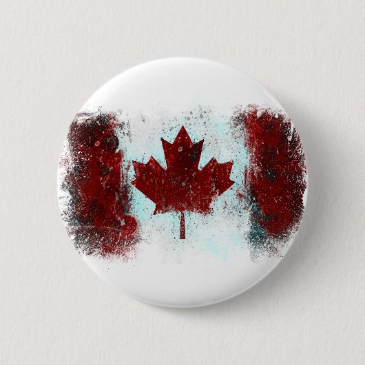 Canadese vlag Graffiti Ronde Button 5,7 Cm (Voorkant)