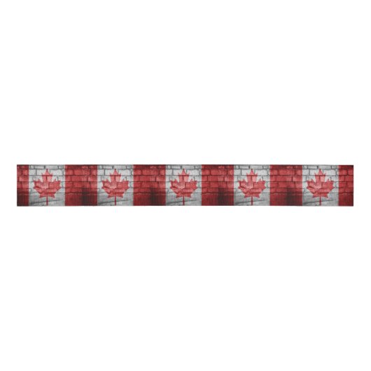 Canadese vlag grosgrain lint (Voorkant)