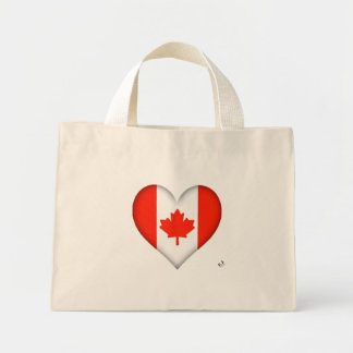 Canadese vlag Heart Mini Tote Bag