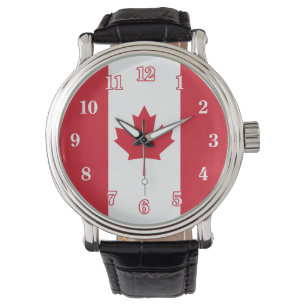 Canadese vlag horloge