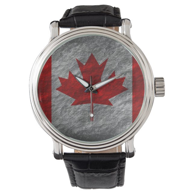 Canadese vlag horloge (Voorkant)