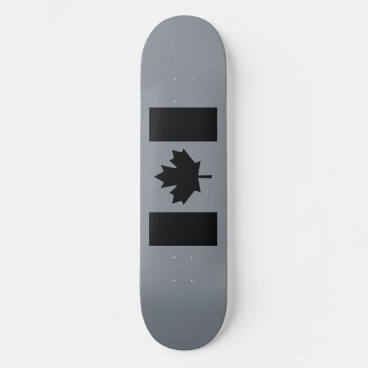 Canadese vlag in Black Decor Skateboard (Voorkant)