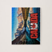 Canadese vlag in "Canada" Legpuzzel (Verticaal)