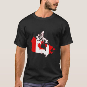 Canadese vlag in Canada omlijnt Canada T-shirt