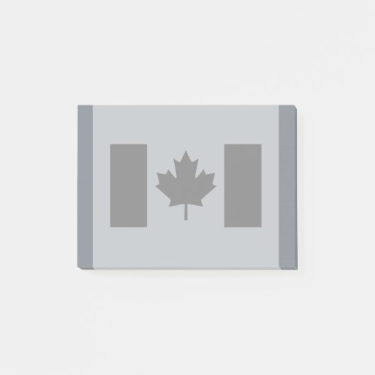 Canadese vlag in zwarte stijl post-it® notes (Voorkant)