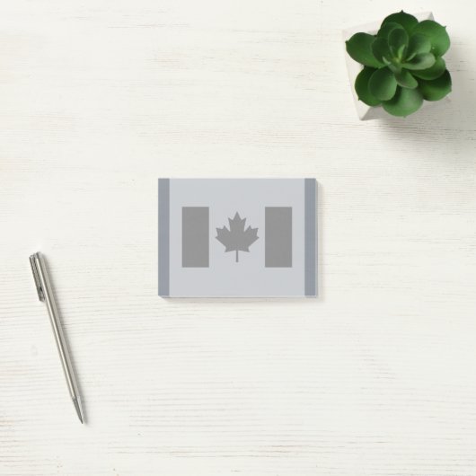 Canadese vlag in zwarte stijl post-it® notes (Kantoor)