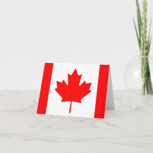 Canadese vlag kaart