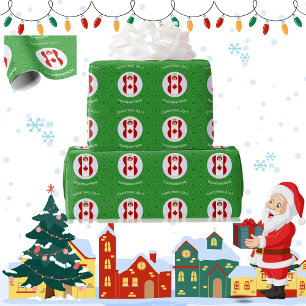 Canadese vlag Kerstmis Engel gepersonaliseerd Cadeaupapier