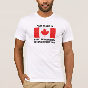 Canadese vlag Kleine randminderheid T-shirt