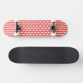 Canadese vlag kleuren esdoorn blad harten patriott skateboard (Horizontaal)