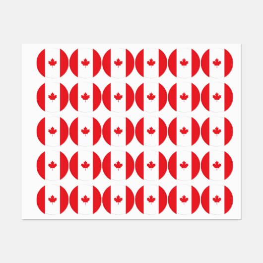 Canadese vlag labels (Vel)