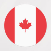 Canadese vlag labels (Design 2)