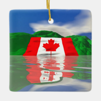 Canadese Vlag Land Keramisch Ornament