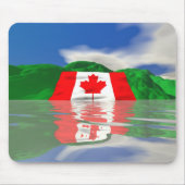 Canadese Vlag Land Muismat (Voorkant)
