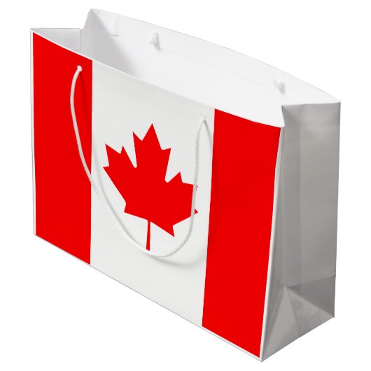 Canadese vlag large cadeautasje (Achterkant Gekanteld)