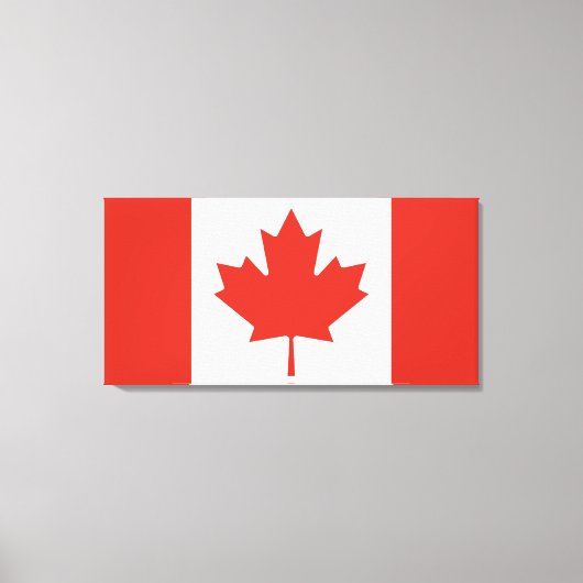 Canadese vlag (Maple Leaf) (Canada) Canvas Afdruk (Voorkant)