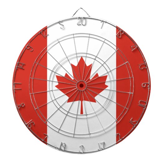 Canadese vlag (Maple Leaf) (Canada) Dartbord (Voorkant)