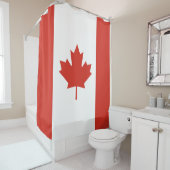 Canadese vlag (Maple Leaf) (Canada) Douchegordijn (In situ)