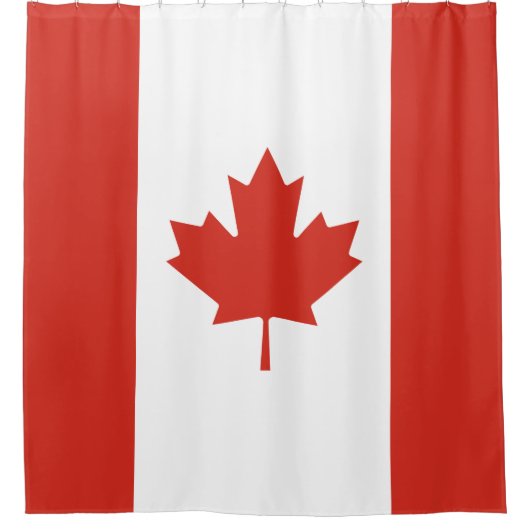 Canadese vlag (Maple Leaf) (Canada) Douchegordijn (Voorkant)