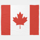 Canadese vlag (Maple Leaf) (Canada) Fleece Deken (Voorkant (Horizontaal))
