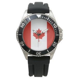 Canadese vlag (Maple Leaf) (Canada) Horloge