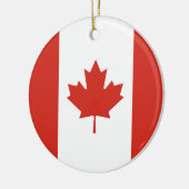 Canadese vlag (Maple Leaf) (Canada) Keramisch Ornament (Links)