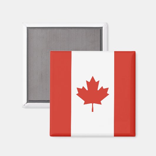 Canadese vlag (Maple Leaf) (Canada) Magneet (Voorkant / Achterkant)