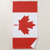 Canadese vlag (Maple Leaf) (Canada) Strandlaken (Voorkant)