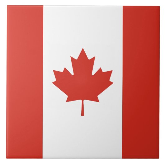 Canadese vlag (Maple Leaf) (Canada) Tegeltje (Voorkant)