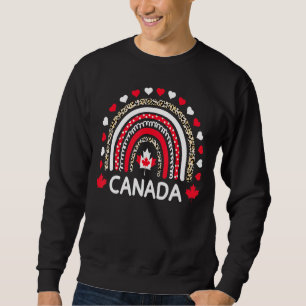 Canadese vlag Maple Leaf Rainbow Leopard Canada Da Trui