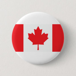 Canadese vlag Maple Leaf Ronde Button 5,7 Cm