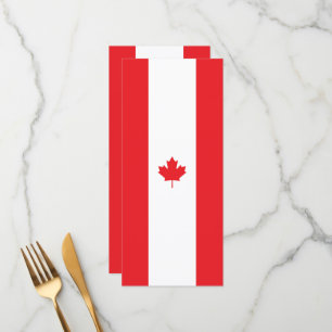 Canadese vlag menu