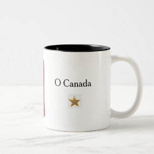 Canadese Vlag Mok met de Titel van het Volkslied